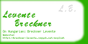 levente breckner business card